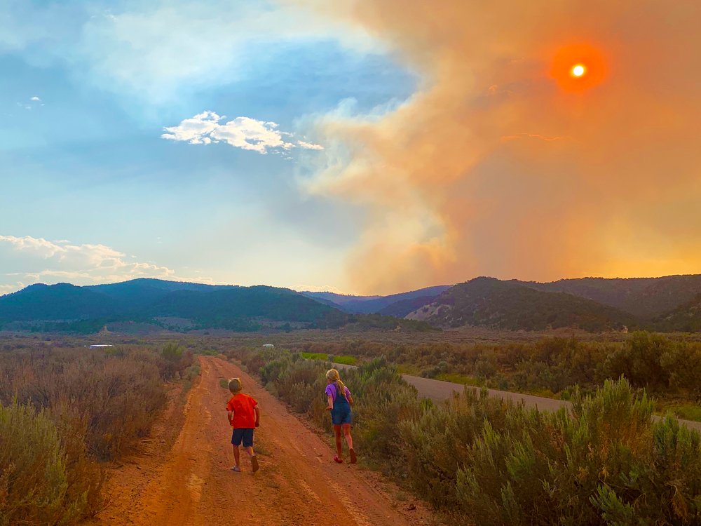 Escape from wild fire