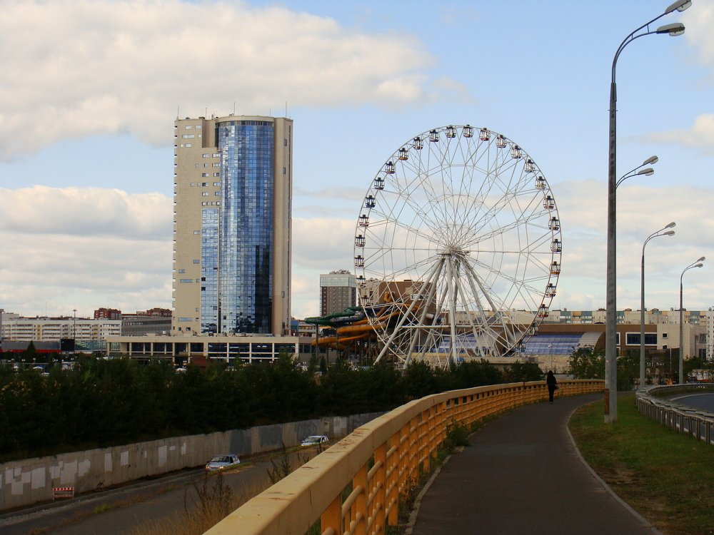 Колесо обозрения мост Миллениум.