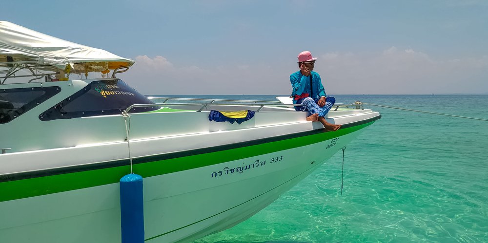 Enjoying the moment at yaught