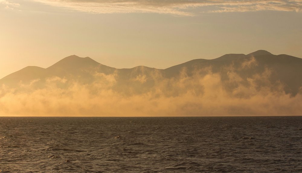 Lake Paravani at sunset