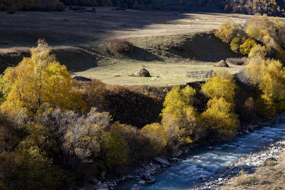 На берегу реки Чегем
