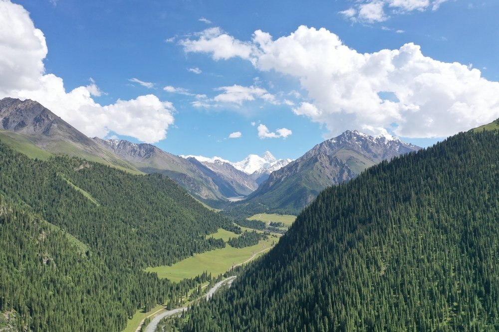 Bayankol gorge. Khan Tengri Peak. Northern Tien Shan.