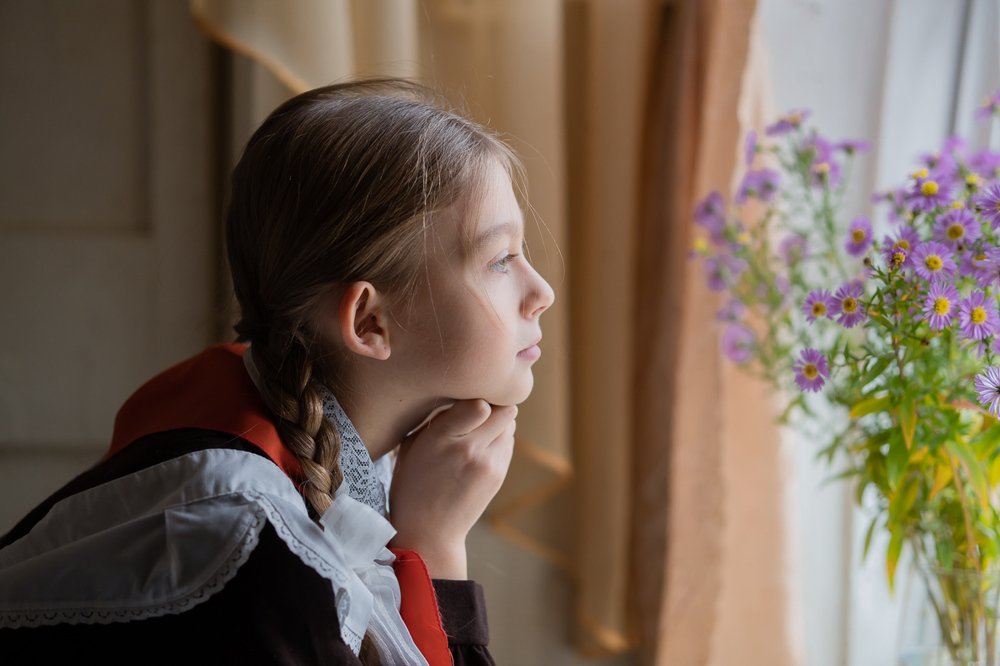 Советская школьница