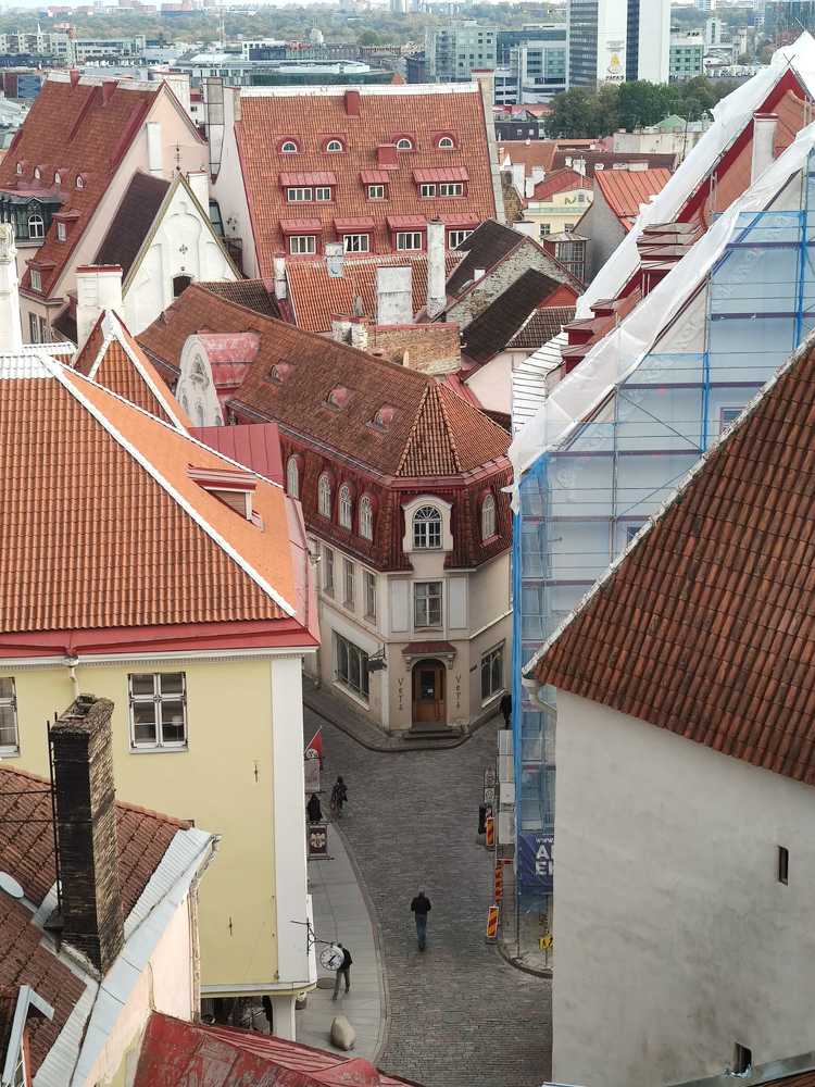 Estonia Tallinn old city street