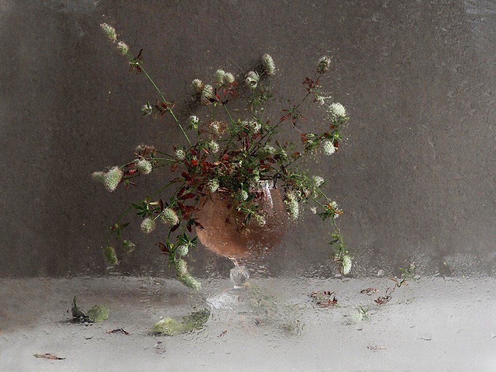 Букет в бокале.