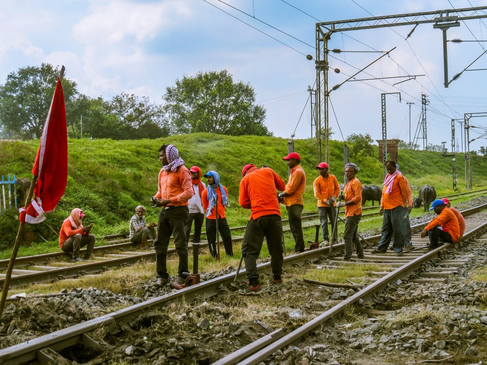 Railway workers