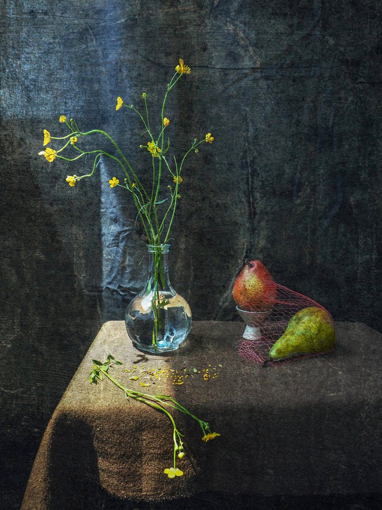 Натюрморт с грушами.