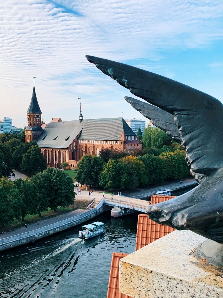 Above view the Kaliningrad city