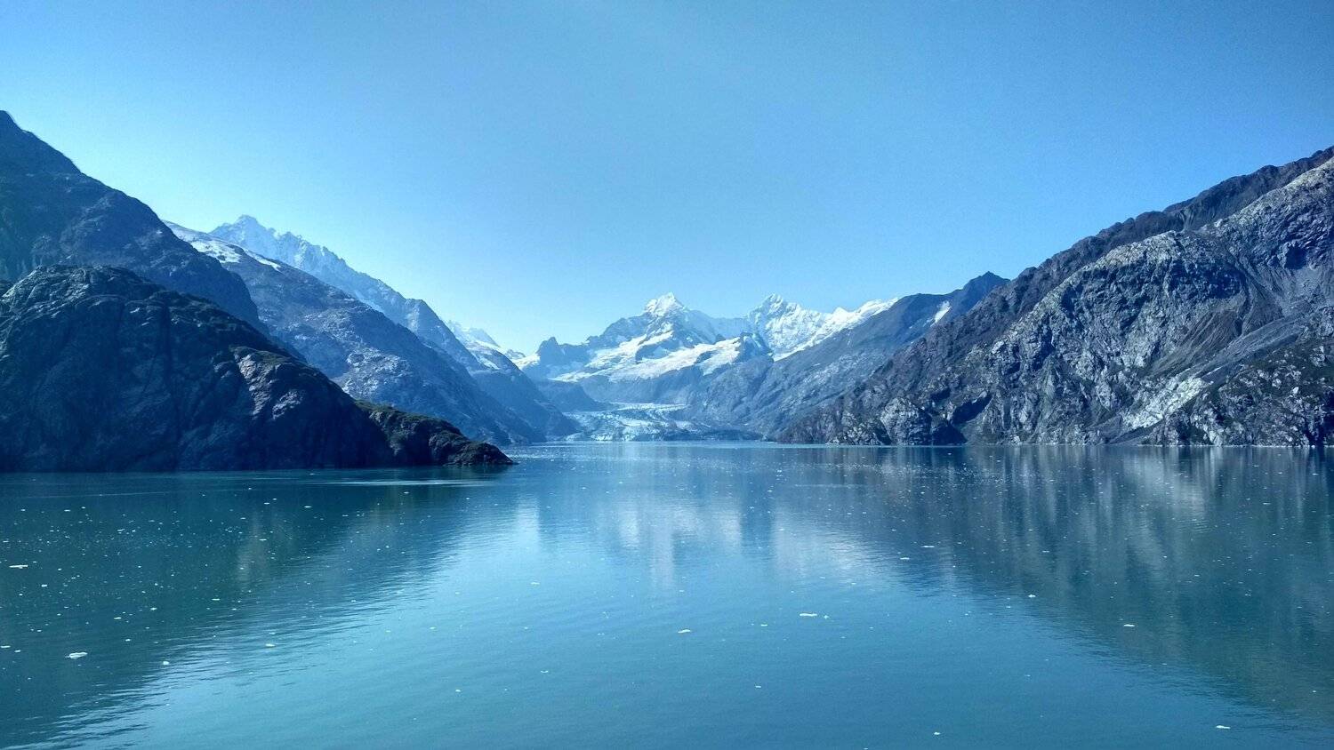 National park Glacier bay in Alaska