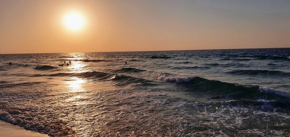 Октябрь. Ашдод. Закат.