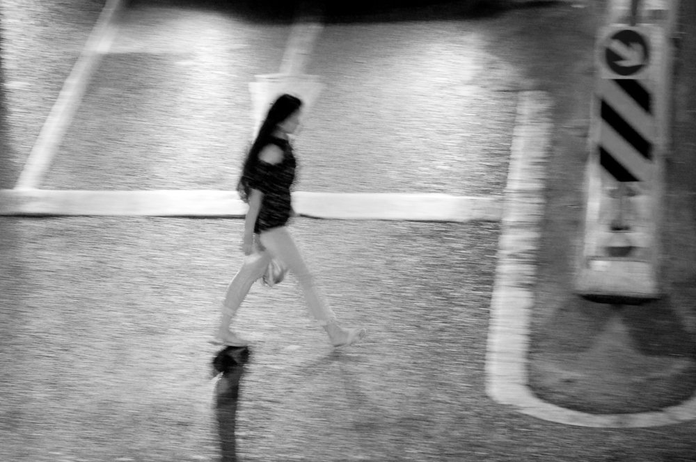 Walking on the street