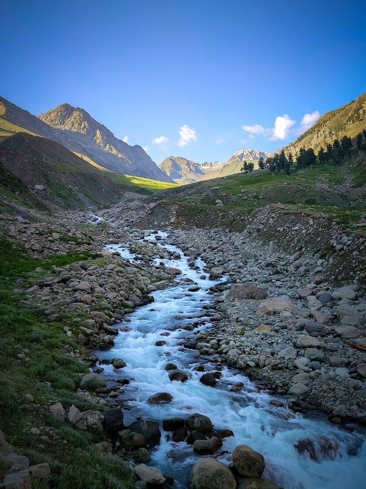 Landscape of mountains