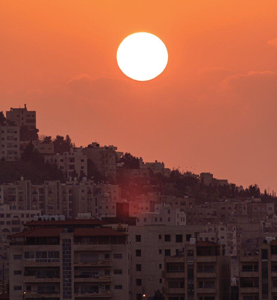 Sunset over Amman