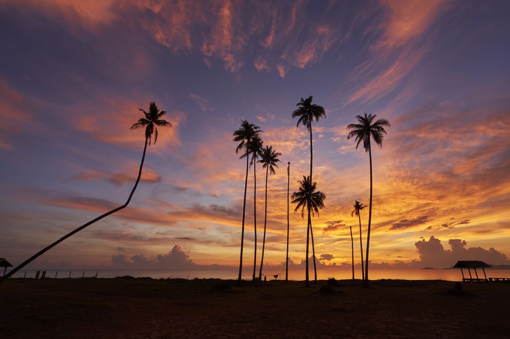 SUNRISE RHU RENDANG BEACH TERENGGANU MALAYSIA