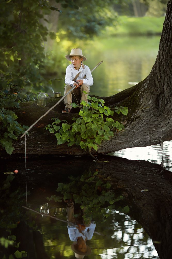 The wonderful world of childhood... Magical pond..