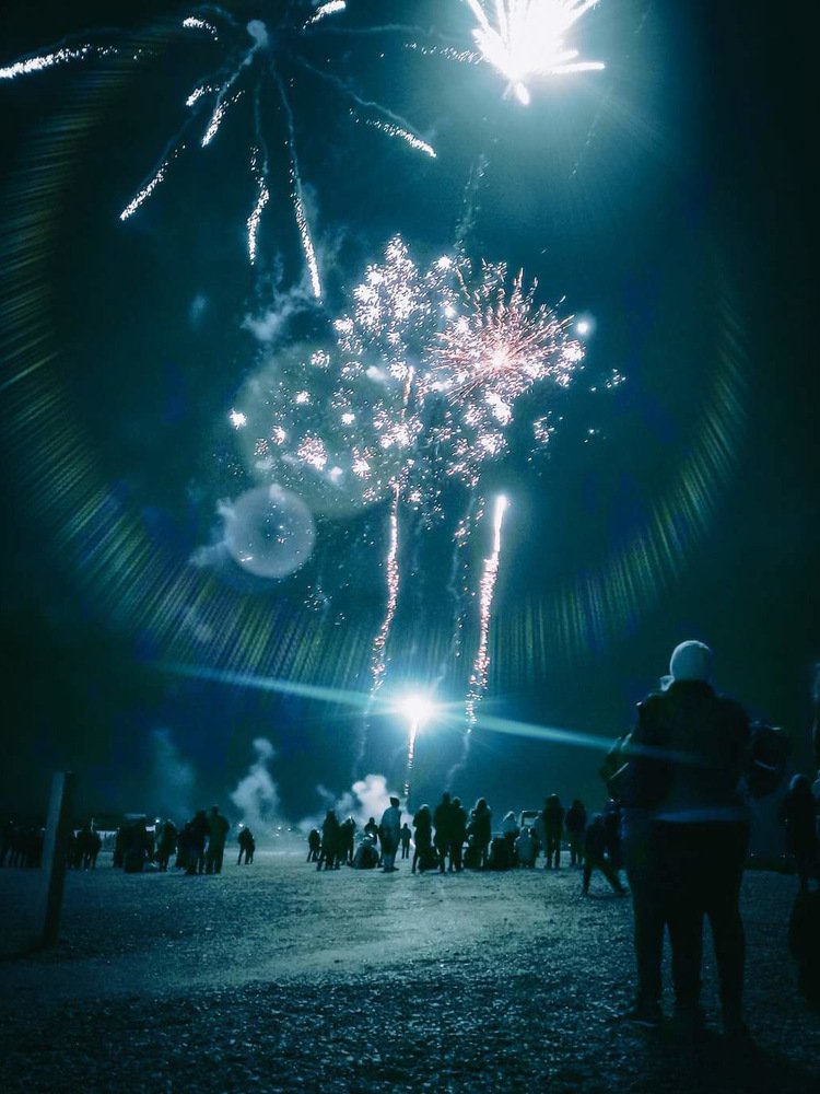 Firework glow
