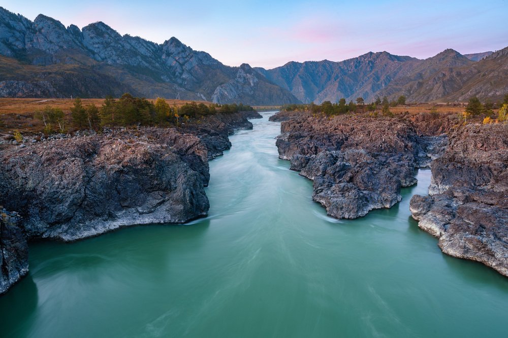 Катунь с Ороктойского моста.