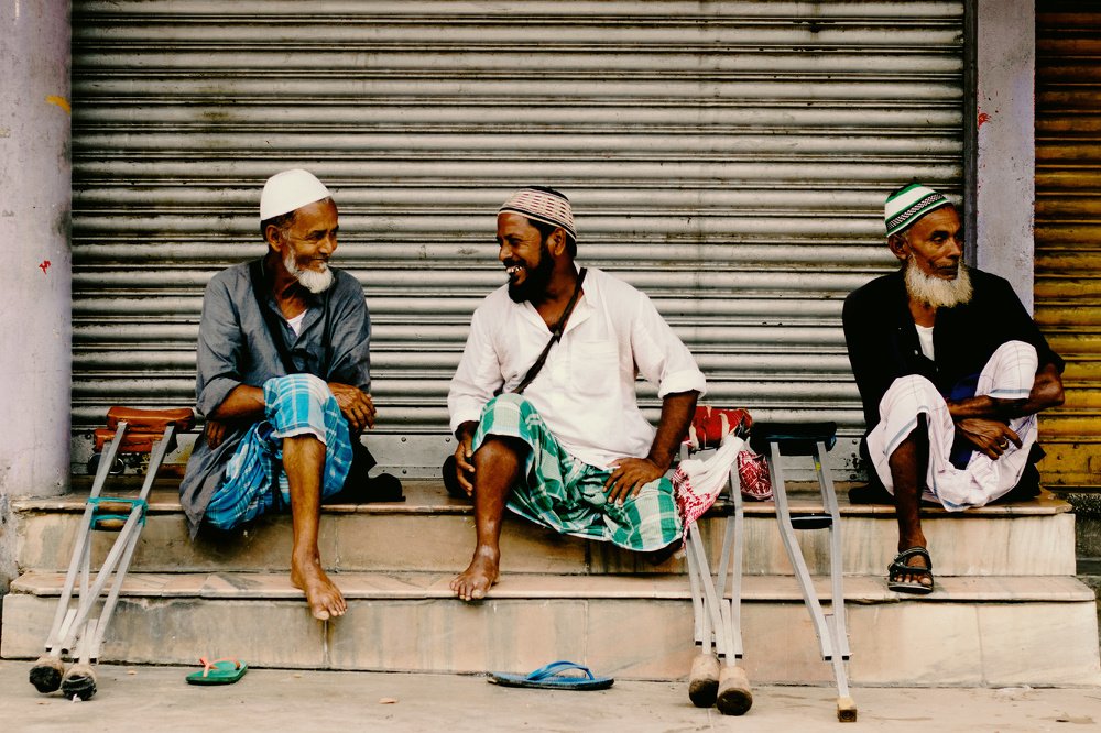 Man with different emotions