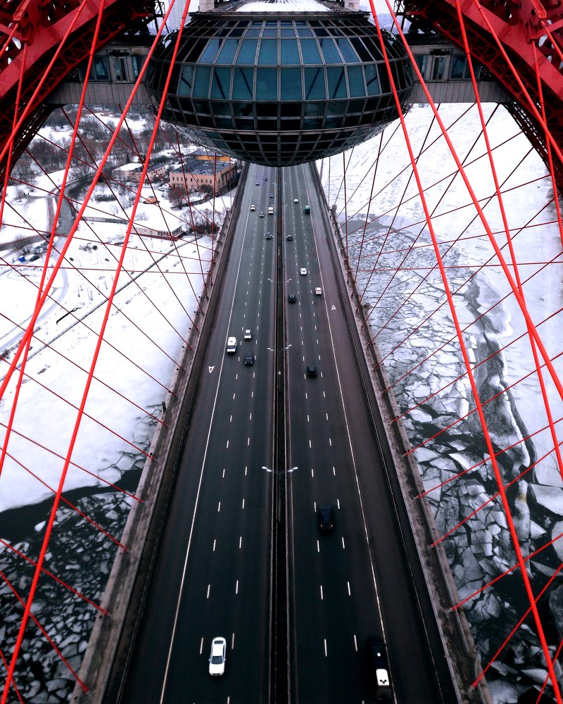 Symmetry of red bridge