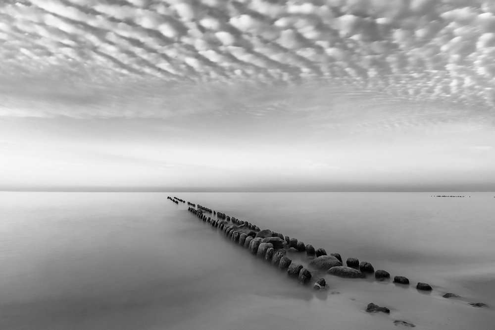 Морской пейзаж вечером