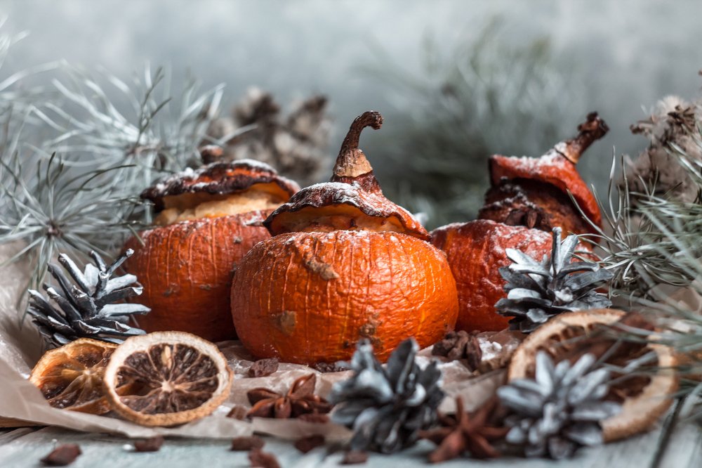 Тыквенные снеговички.