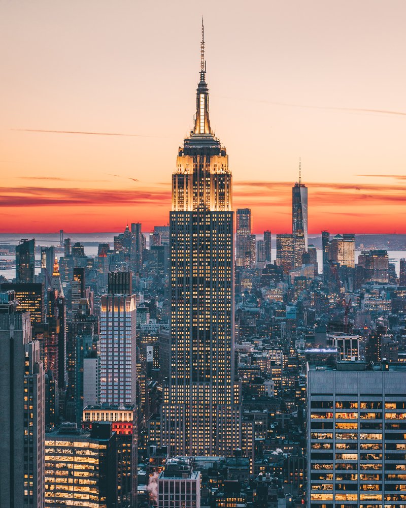 Sunset in New York