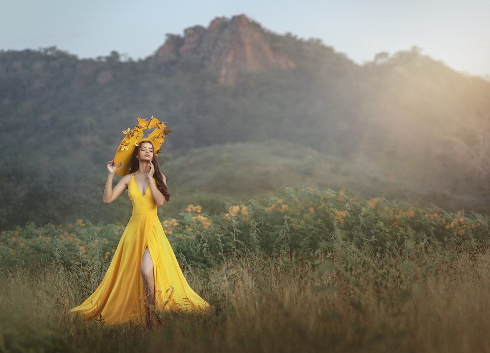 The flight of butterflies