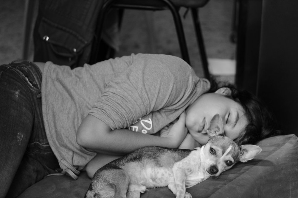 Protegida durmiendo la siesta