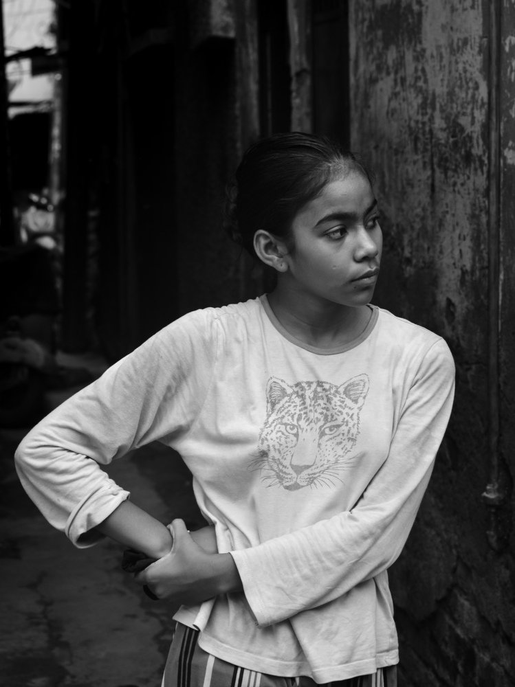 A Girl With Tiger Face