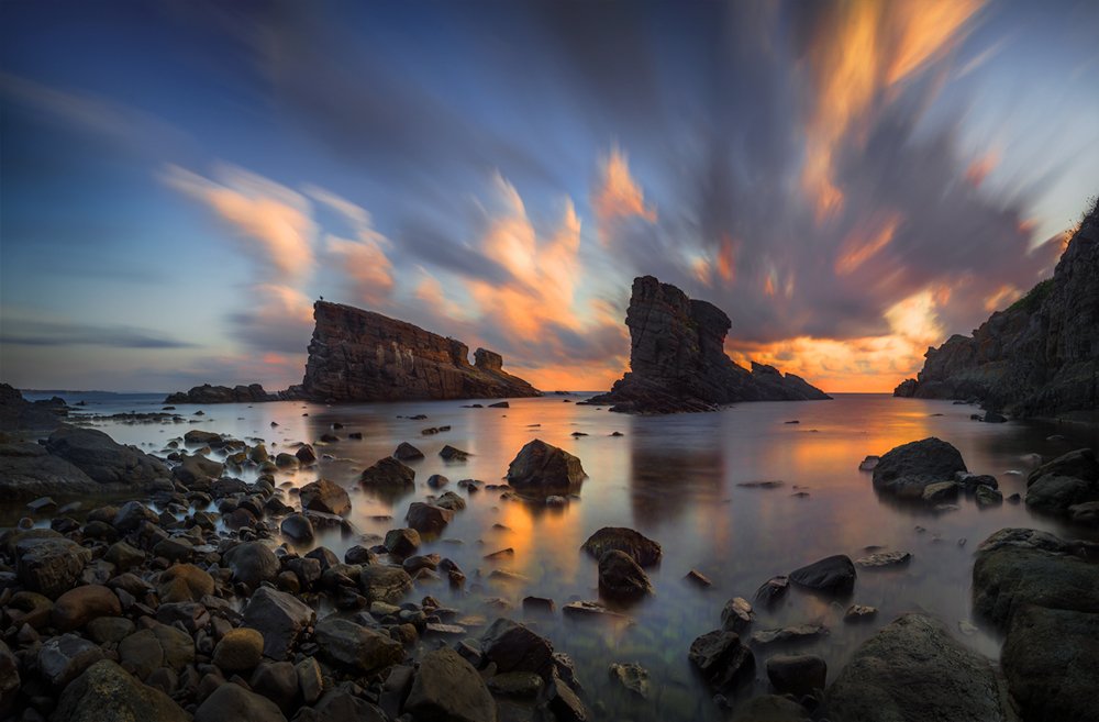 Carried by the sunrise