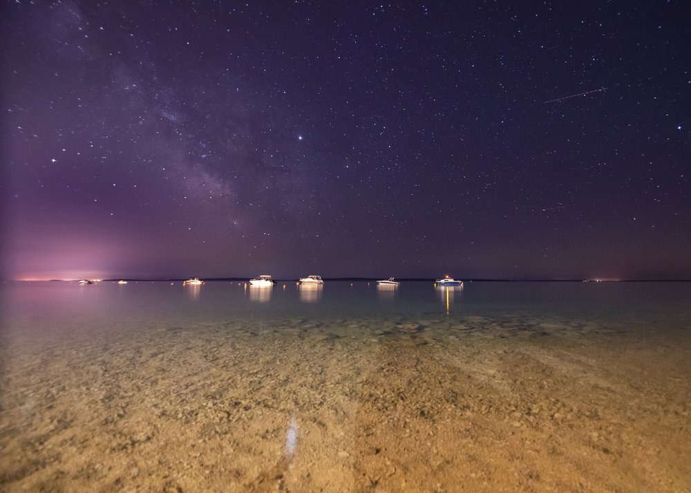 Night at Island Pag, Croatia