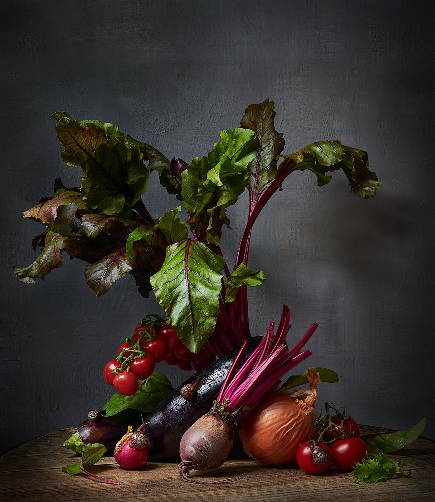 Натюрморт с пышной свеклой