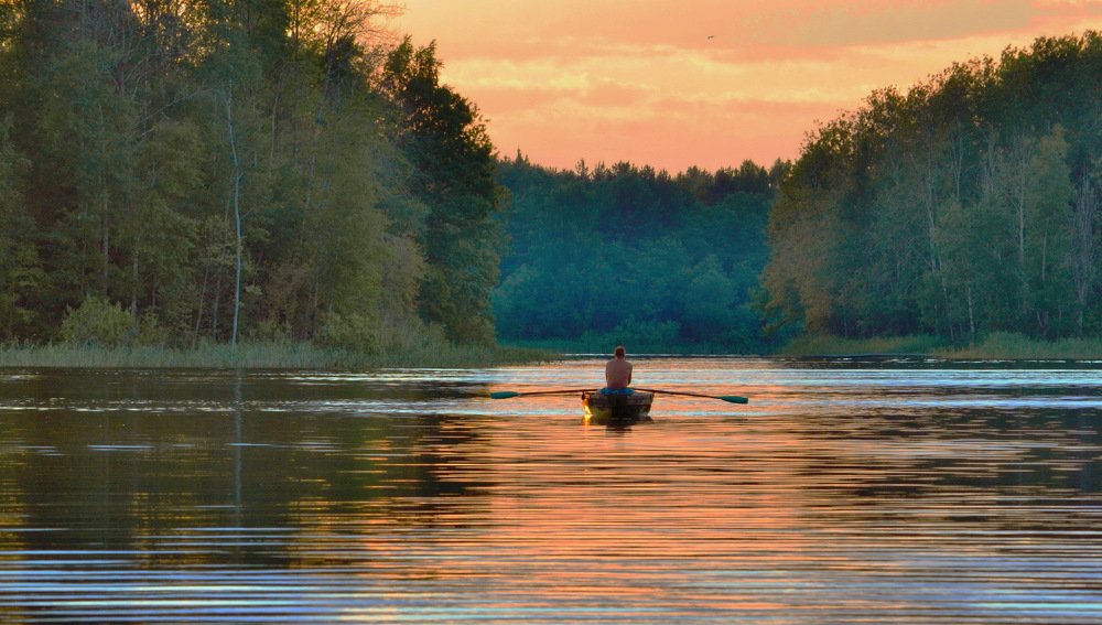 Утро на озере