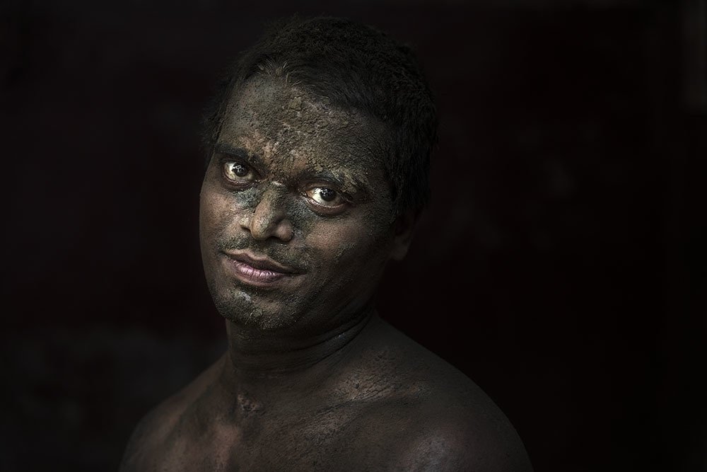 kushti mud wrestler.