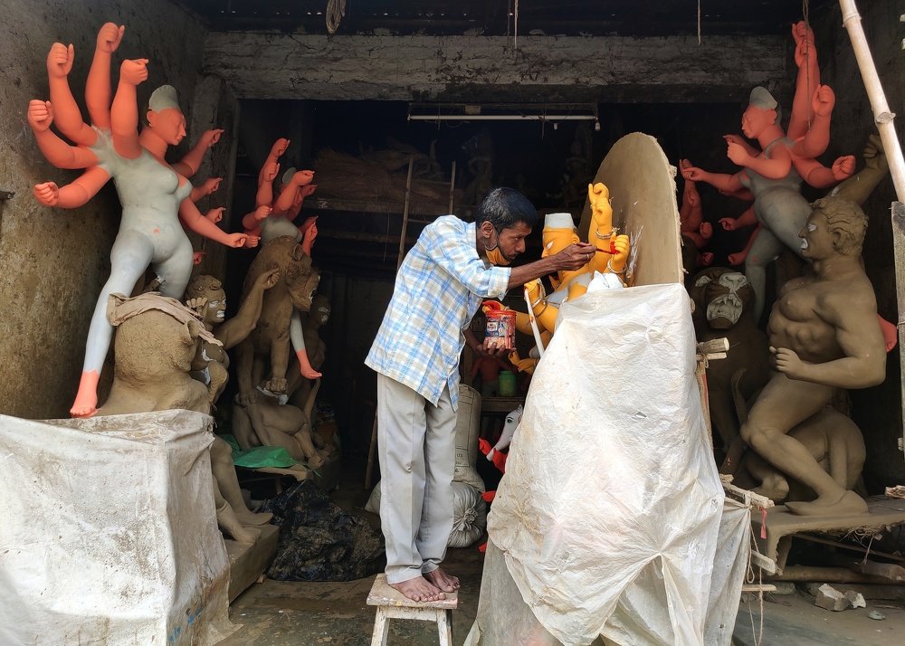 Indian God Mother coming ... Durga Ma & The god maker ❤️