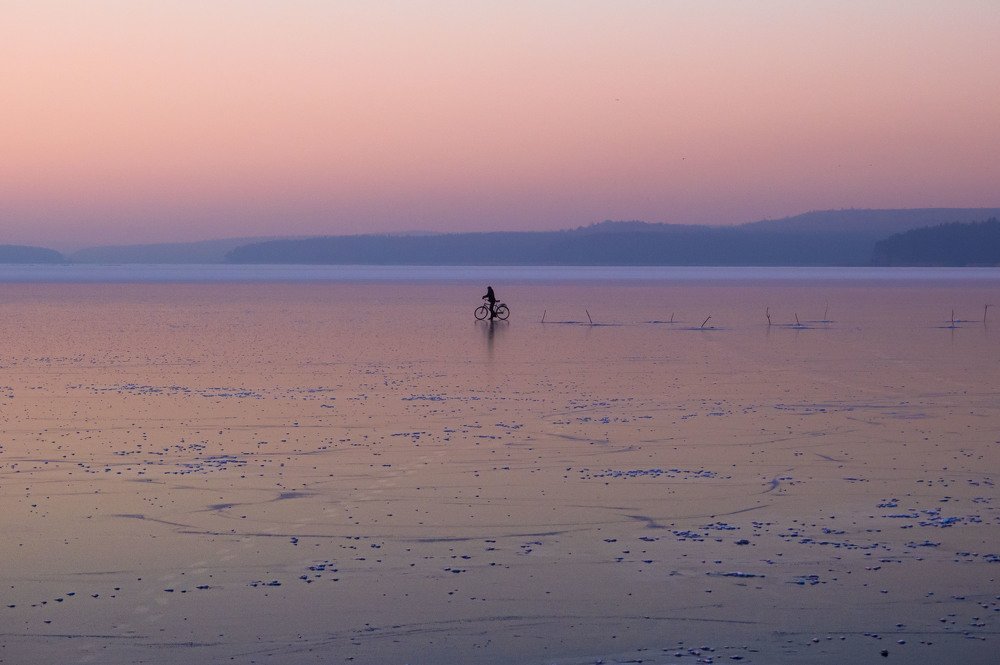Одинокий велосипедист