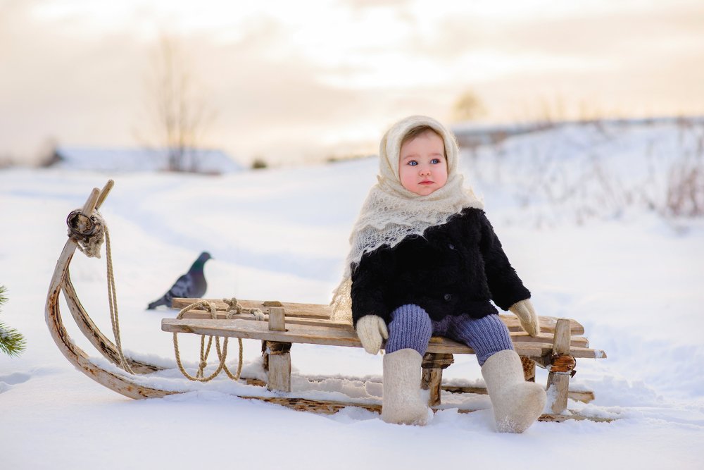 Девочка и голубь