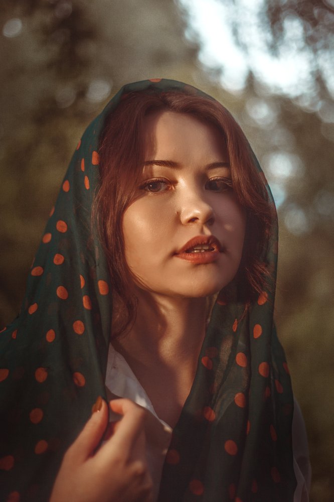 Винтажный бабушкин платок.