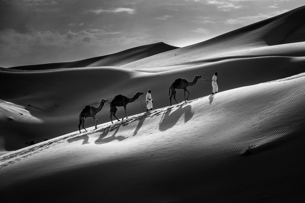 Daily life in desert of oman