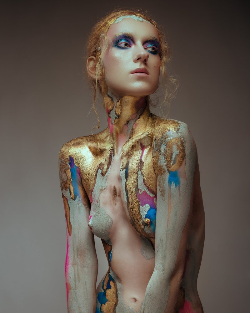 She appeared from the oil painting