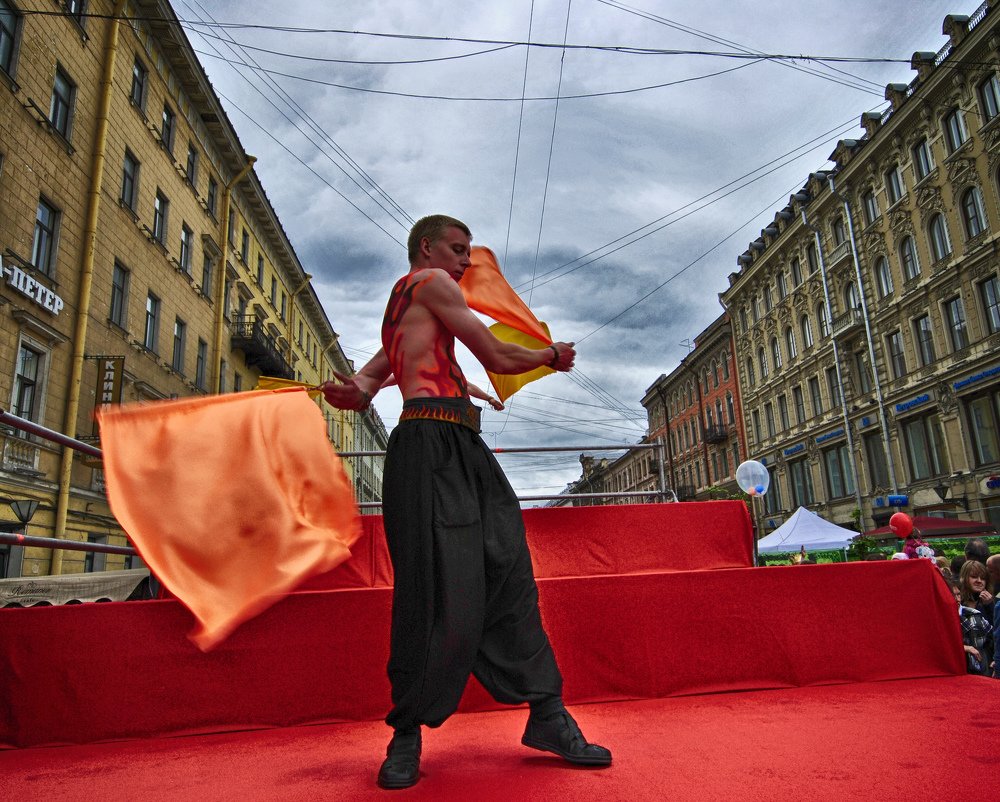 Танец с флагами