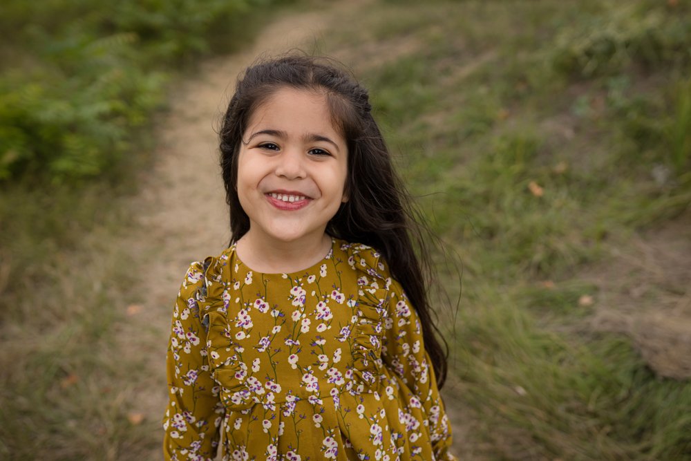 Осень, девочка и улыбка...