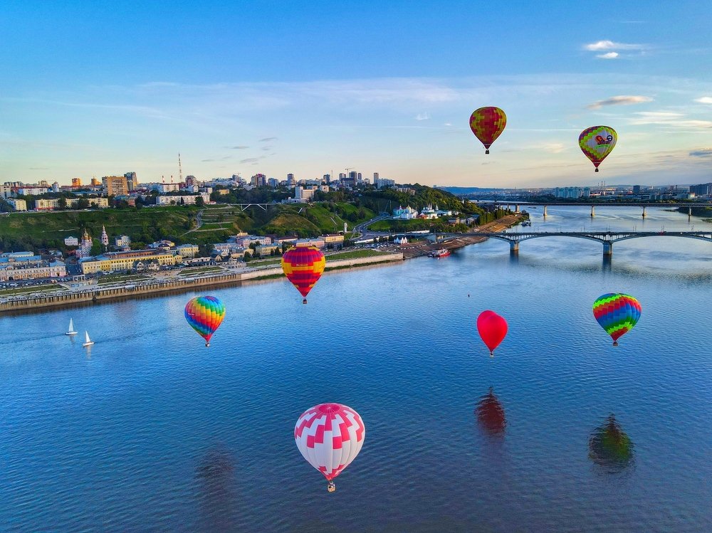 Фиеста воздушных шаров в Нижнем Новгороде