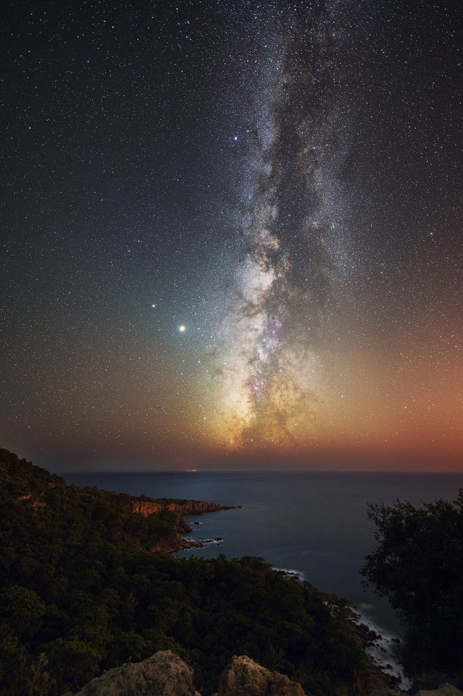 Млечный путь с мыса Гелидония