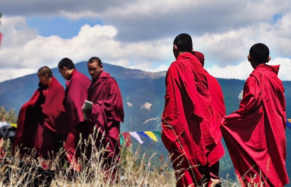 Monk on high himilyan mountains!