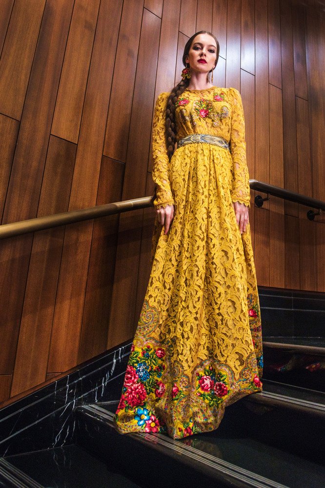 Girl in yellow dress