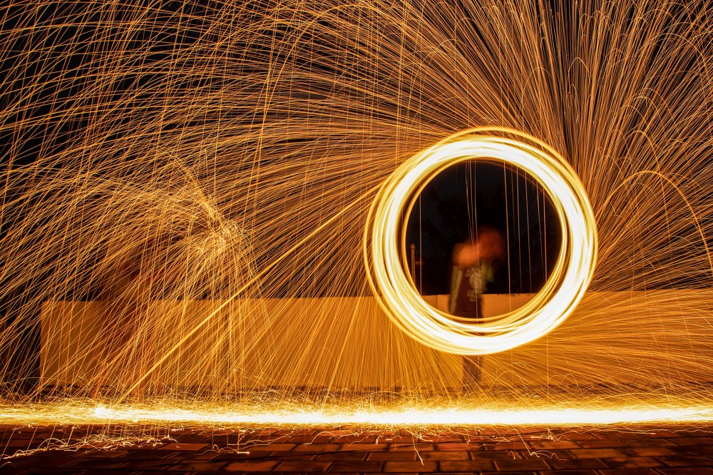 Fire painting