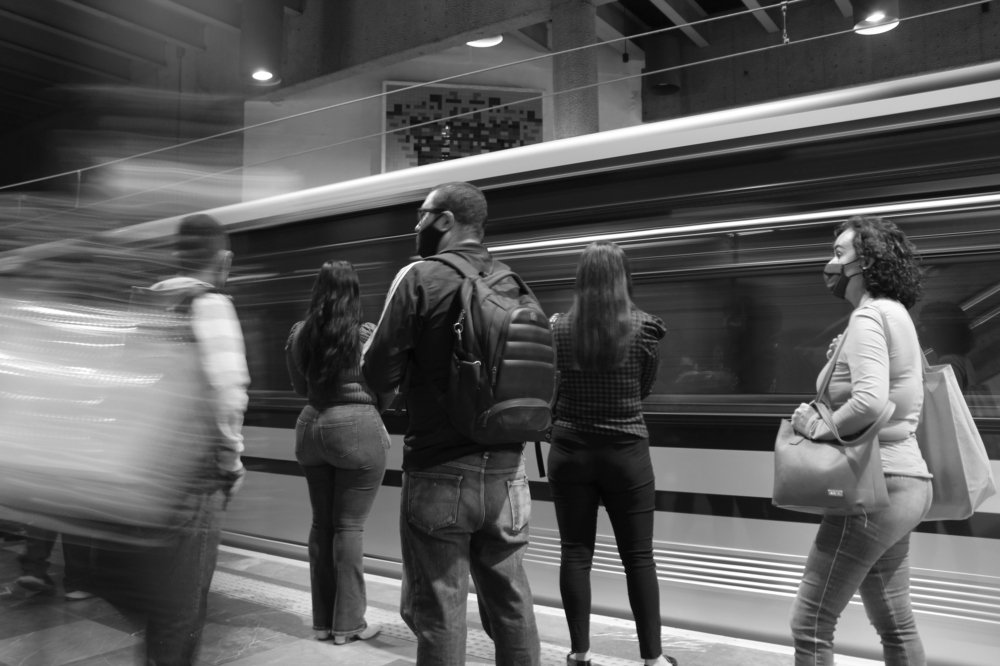 Esperando el tren a casa