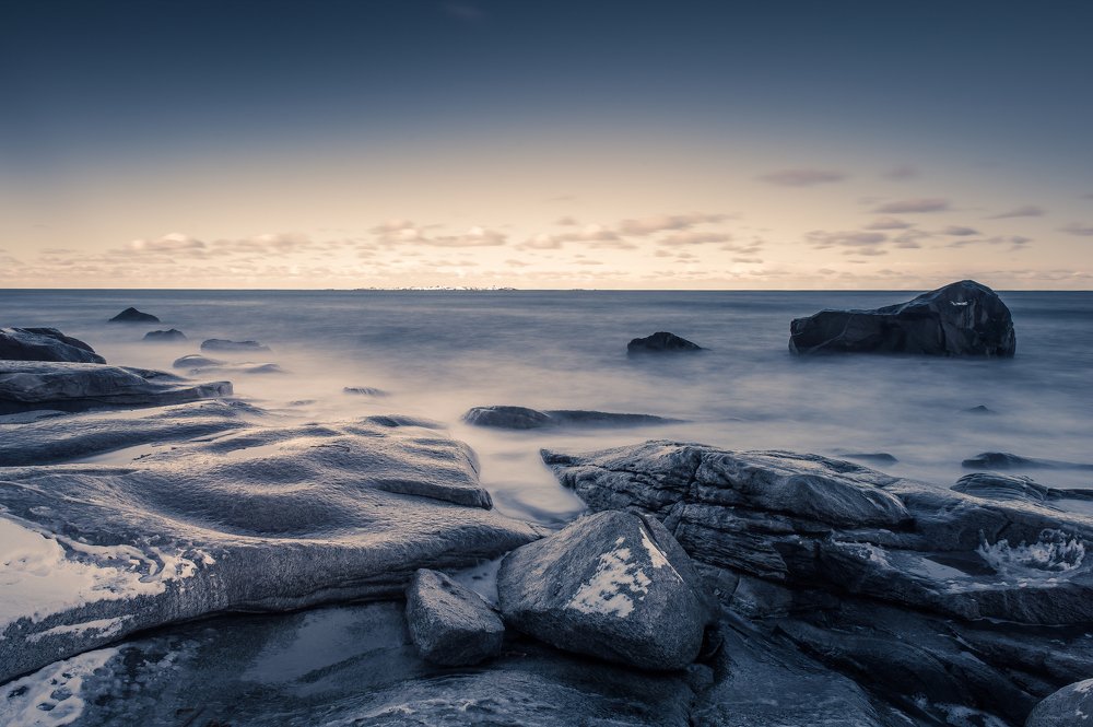 Gets lost in the waves