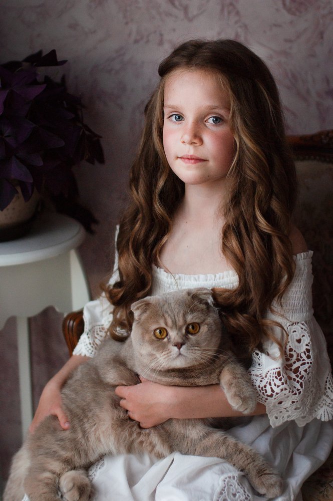 София с любимым котом